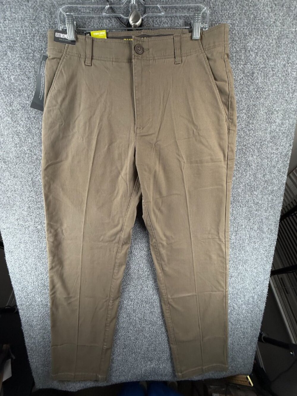 NWT Lee Extreme Comfort Straight Fit Chino Pants 32x34 Woodspice Stretch Flex